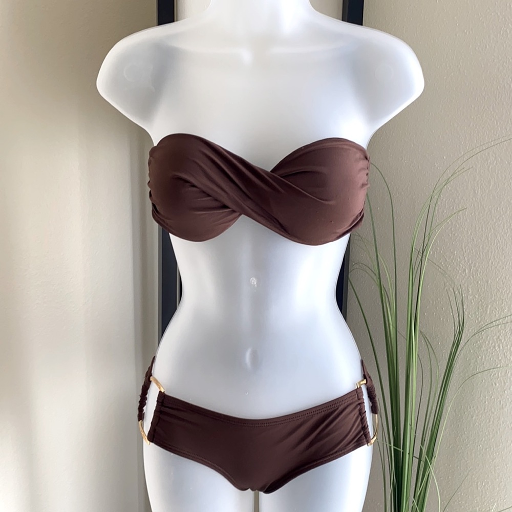 ✨ L SPACE bikini swimwear 2 pieces brown